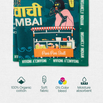 Insanely Maharashtra Swag! Unisex Hankies, 100% Organic Cotton, Pack of 6