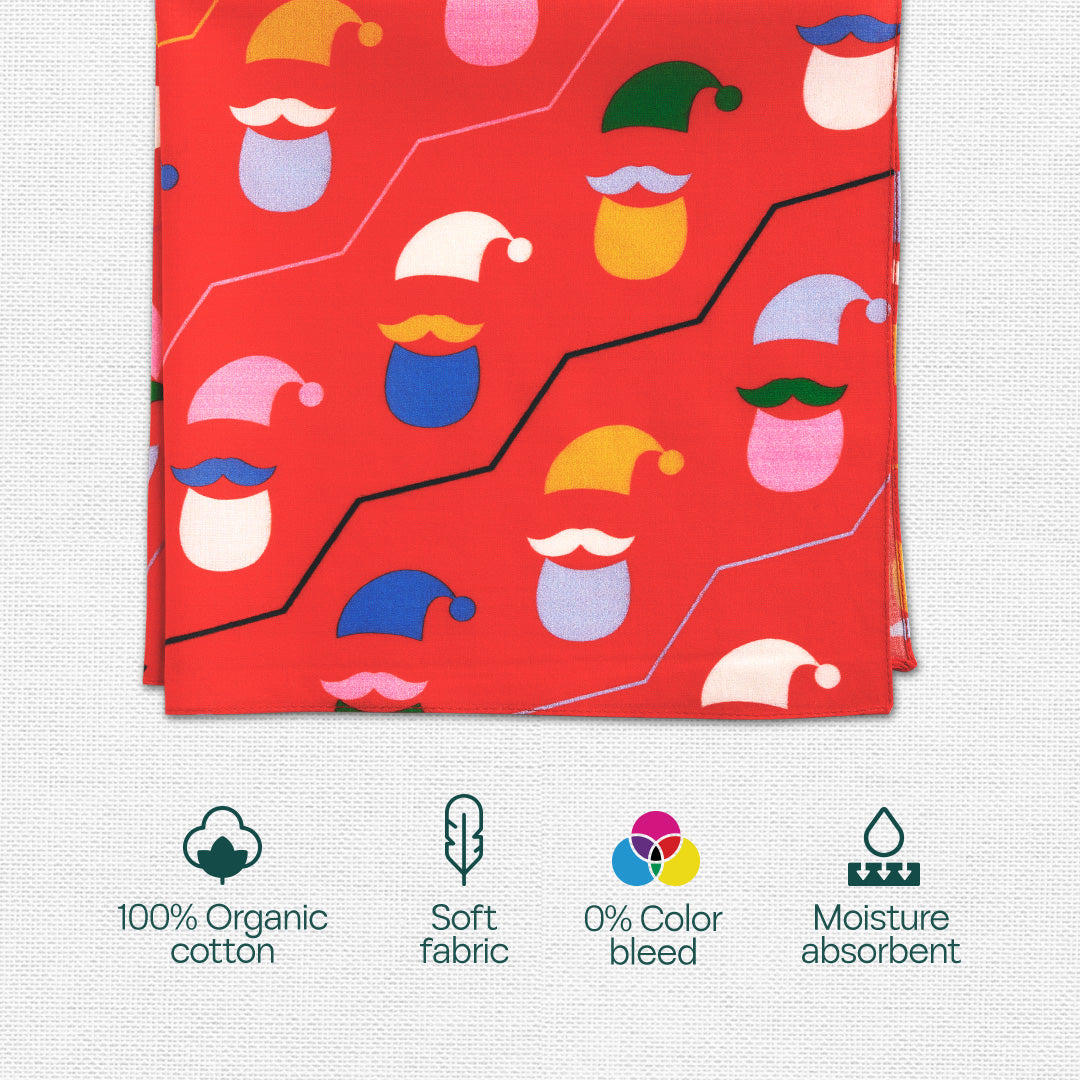 Ginger Bread! Unisex Hankies, 100% Organic Cotton, Gift Box of 6