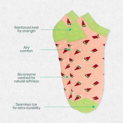 Beat Play! Tin Gift Box, Unisex Ankle Length Socks, 100% Organic Cotton, Gift Box of 6