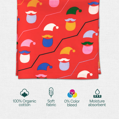 Ginger Bread! Unisex Hankies, 100% Organic Cotton, Gift Box of 6