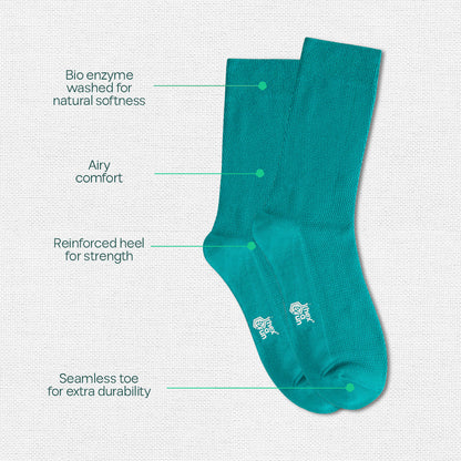 Glitterin'! Tin Gift Box, Unisex Crew Length, 100% Organic Cotton, Box Of 06