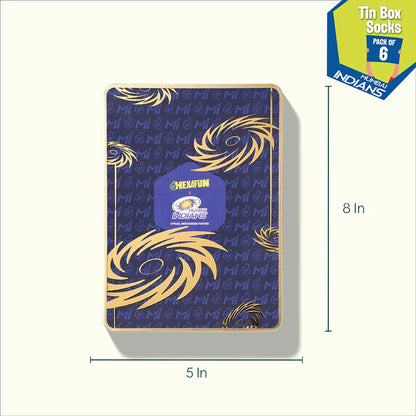 One Family! Tin Gift Box, Unisex Sports Socks, 100% Bamboo & Terry Made, Box of 6