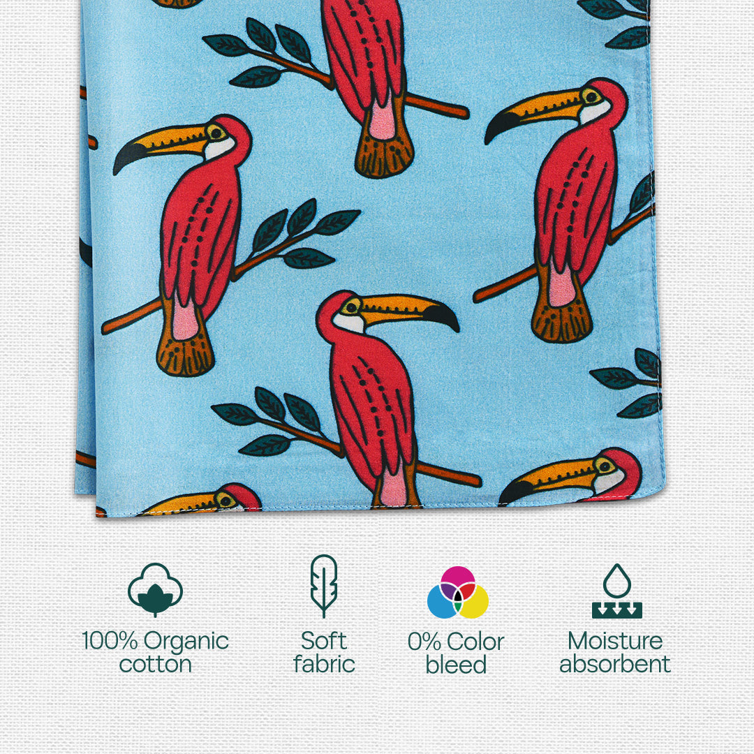 Glam Sham! Tin Gift Box, Unisex Hankies, 100% Organic Cotton, Box Of 12