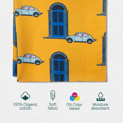 Jammin’! Tin Gift Box, Unisex Hankies, 100% Organic Cotton, Box Of 12