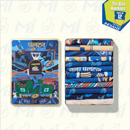 City Of Champions! Tin Gift Box, 12 Unisex Hankies, 100% Organic Cotton, Box of 12