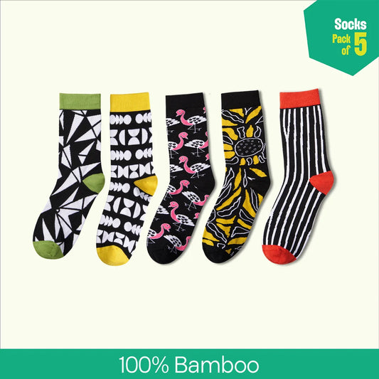 The Dark Side! Unisex Socks, 100% Bamboo, Crew Length, Pack of 5