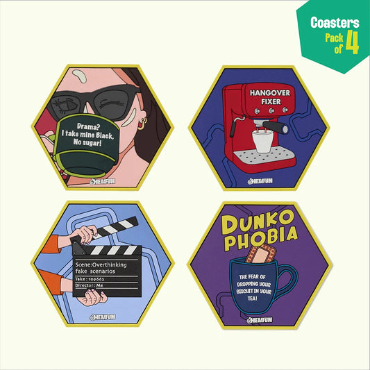 Sip Savers! Coasters, Pack Of 4