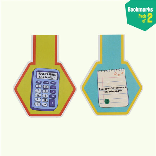 Old school geek! Bookmarks, Pack of 2