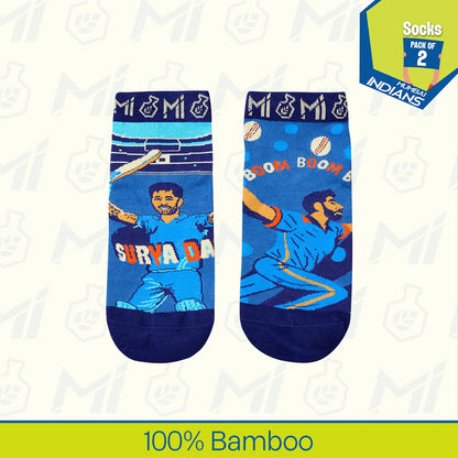 Game Changers! Unisex Socks, 100% Bamboo, Ankle Length, Pack of 2