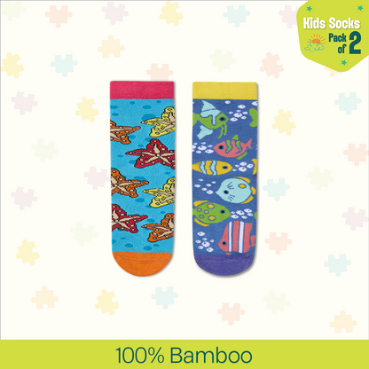 Finding Nemo! Unisex Kid's Socks, 100% Bamboo, Crew Length, Pack of 2