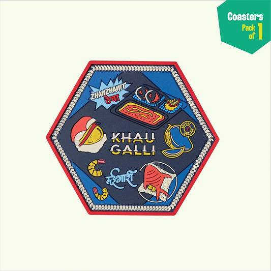 Khau Galli AF! Coasters, Pack of 1