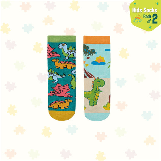 Dragon Tales! Unisex Kid's Socks, 100% Bamboo, Crew Length, Pack of 3