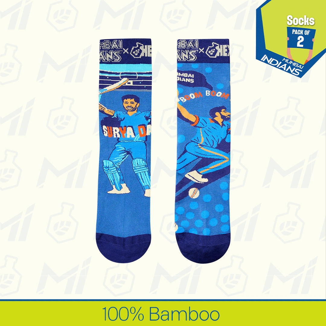 Game Changers! Unisex Socks, 100% Bamboo, Crew Length, Pack of 2