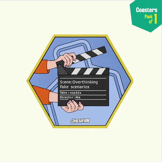 Overthinking! Coasters, Pack Of 1