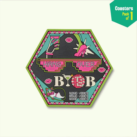 Hangover Vibes! Coasters, Pack of 1