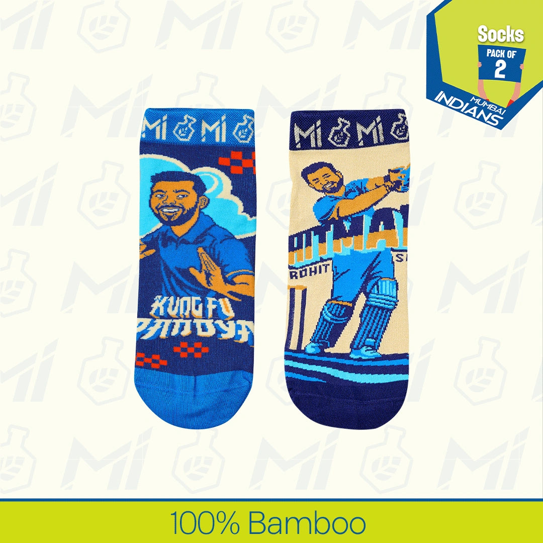 Champions! Unisex Socks, 100% Bamboo, Ankle Length, Pack of 2