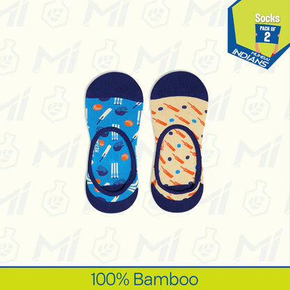 Crickethead! Unisex Socks, 100% Bamboo, No Show, Pack of 2