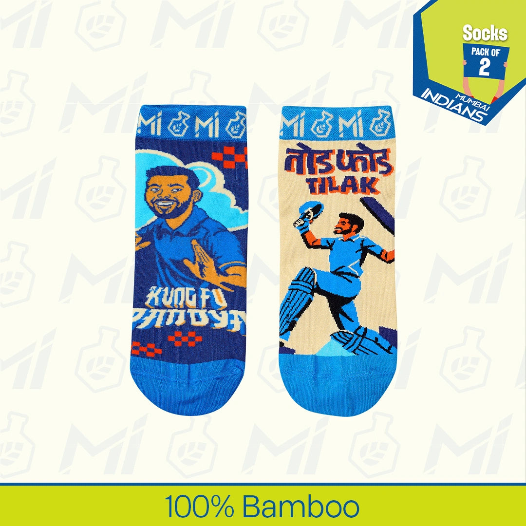 Strike Stompers! Unisex Socks, 100% Bamboo, Ankle Length, Pack of 2
