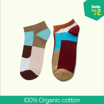 Hash Brownie! Unisex Socks, 100% Organic Cotton, Ankle Length, Pack of 2