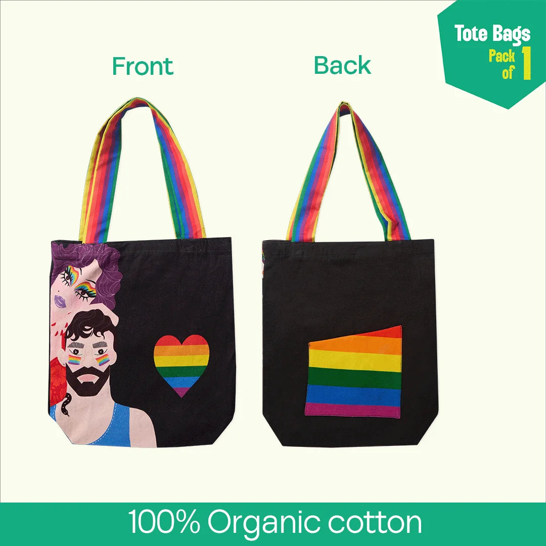 Free Love! Canvas Tote Bags, 100% Organic Cotton, Pack of 1