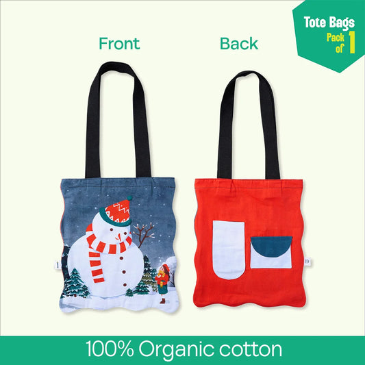 Chillin’ Hard! Canvas Tote Bags, 100% Organic Cotton, Pack of 1