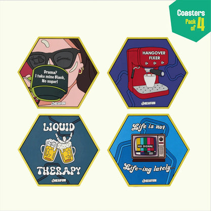 Tea Spiller! Coasters, Pack Of 4