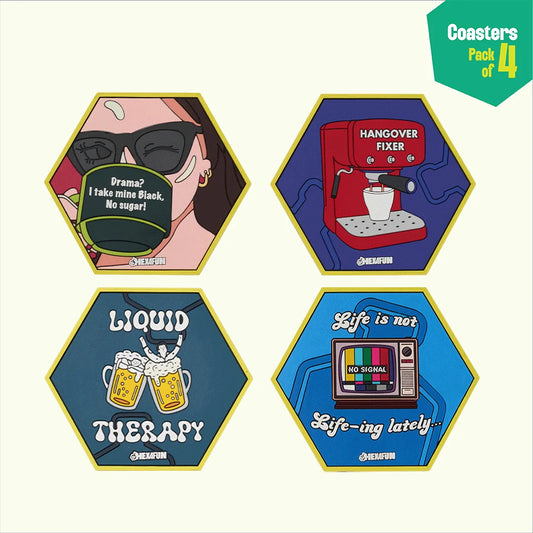 Tea Spiller! Coasters, Pack Of 4