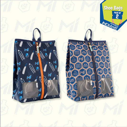 Get. Set. Ready! 100% Recycled Fabric, Unisex Shoe Bags, Pack of 2