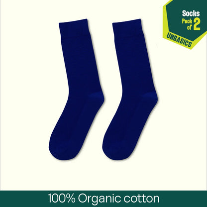 Midnight Mischief! Unisex Socks, 100% Organic Cotton, Crew Length, Pack of 2