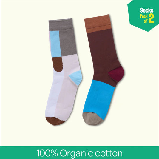 Hash Brownie! Unisex Socks, 100% Organic Cotton, Crew Length, Pack of 2