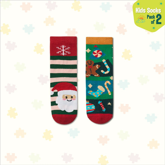 Christmas Story! Unisex Kid's Socks, 100% Bamboo, Crew Length, Pack of 2