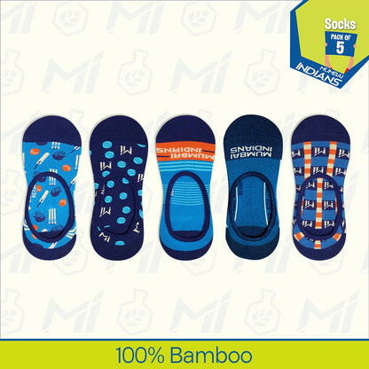 Paltan Pixels! Unisex Socks, 100% Bamboo, No Show, Pack of 5