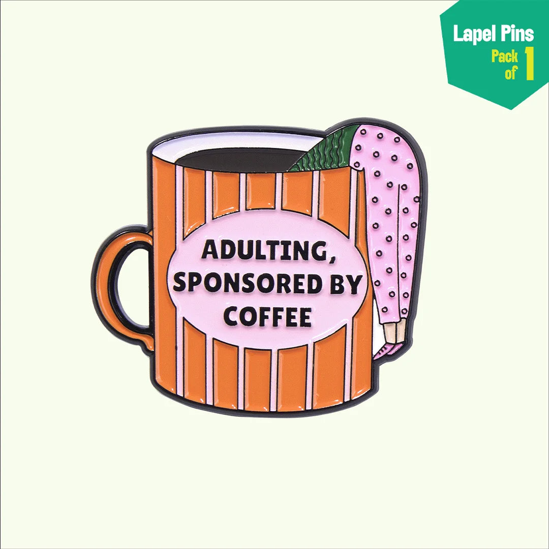 Adulting! Lapel Pins, Pack Of 1