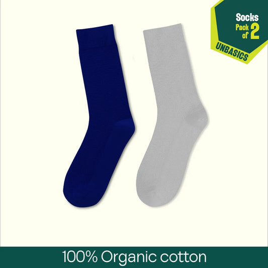 Nightfall! Unisex Socks, 100% Organic Cotton, Crew Length, Pack of 2
