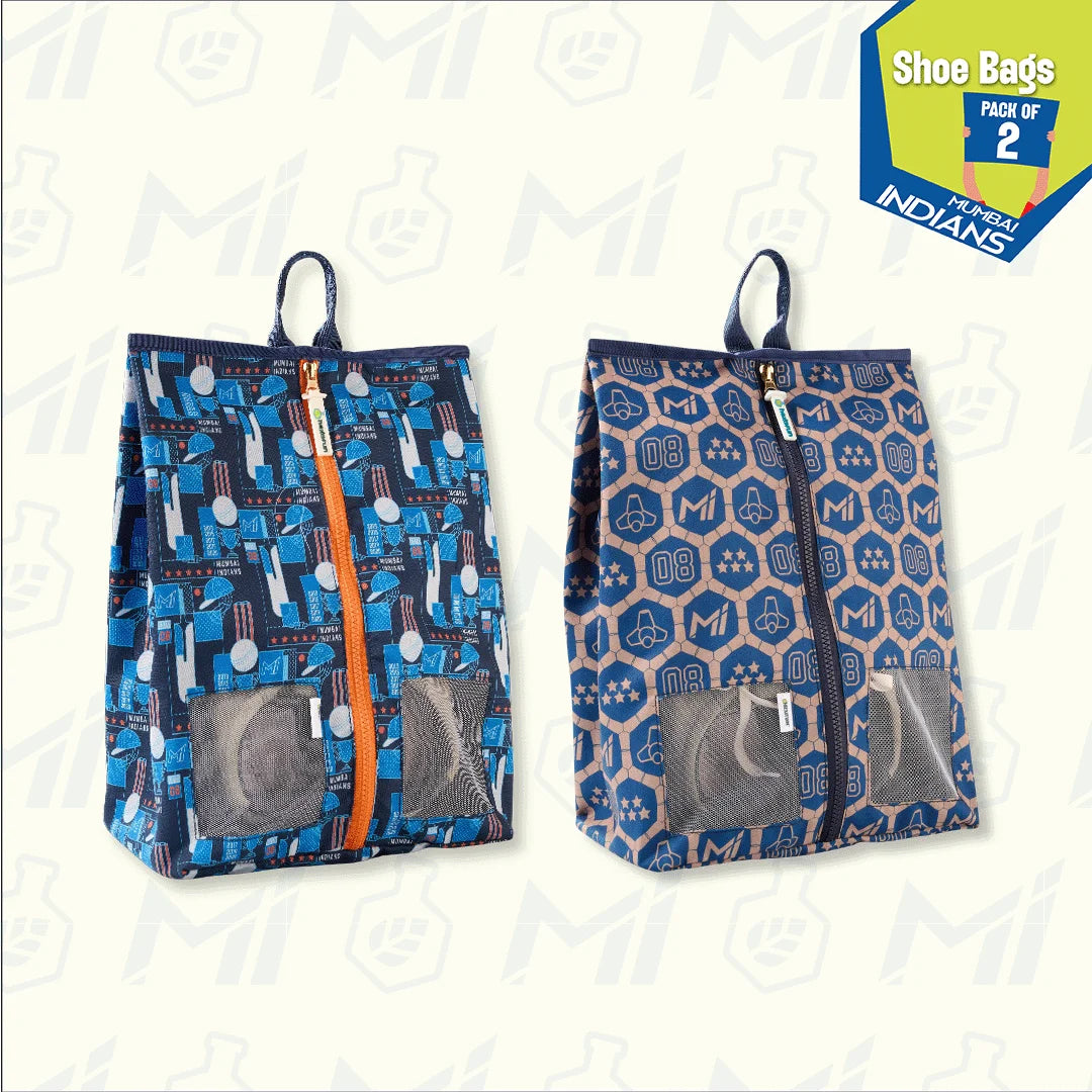Pitch Prep! 100% Recycled Fabric, Unisex Shoe Bags, Pack of 2