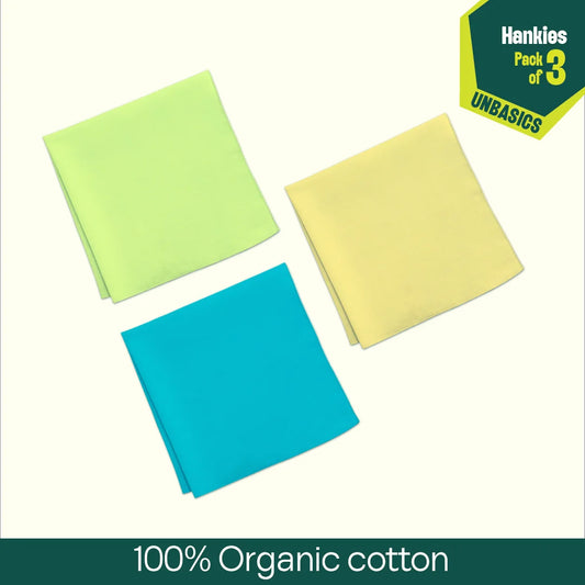 Sundowner! Unisex Hankies, 100% Organic Cotton, Pack of 3