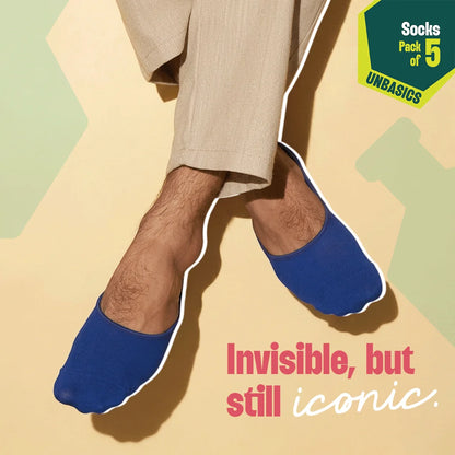 I Do Color! Unisex Socks, 100% Organic Cotton, No Show, Pack of 5