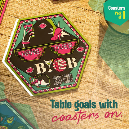 Hangover Vibes! Coasters, Pack of 1