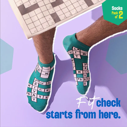 Game On! Unisex Socks, 100% Bamboo, Ankle Length, Pack of 2