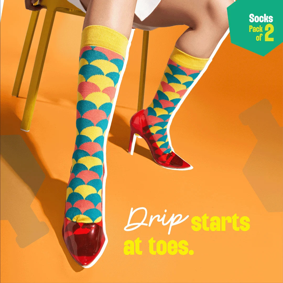 Stripe-otypical! Unisex Socks, 100% Organic Cotton, Crew Length, Pack of 2