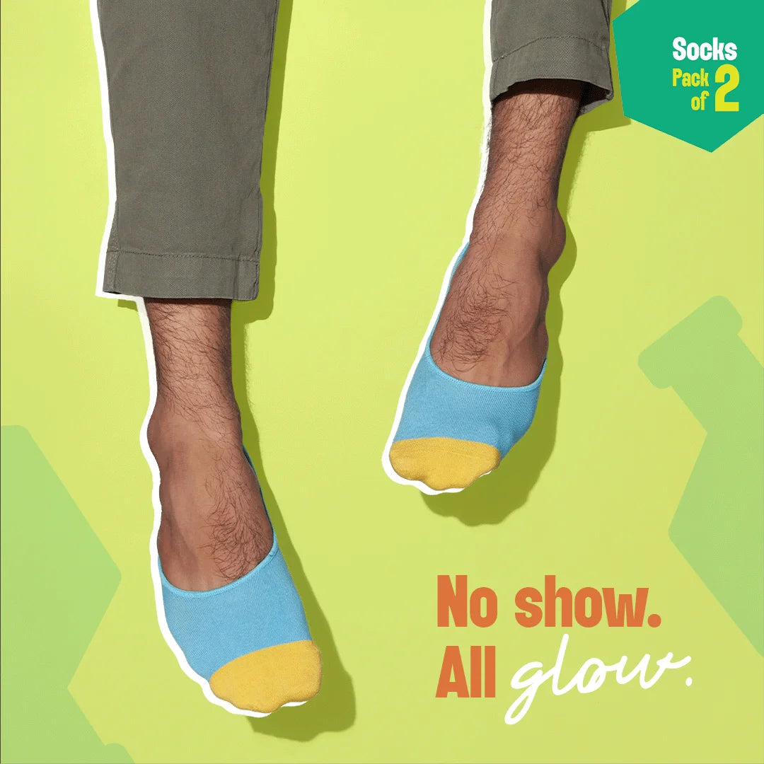 Stripe Tribe! Unisex Socks, 100% Organic Cotton, No Show, Pack of 2