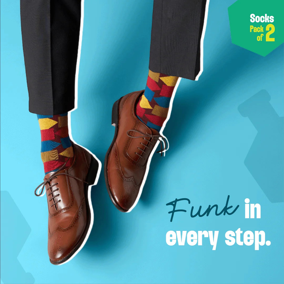Shape Chiller! Unisex Socks, 100% Organic Cotton, Crew Length, Pack of 2