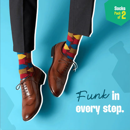 Shape Chiller! Unisex Socks, 100% Organic Cotton, Crew Length, Pack of 2