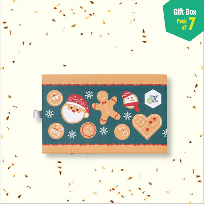 Ginger Goodies! Unisex Hankies, 100% Organic Cotton, Gift Box of 7