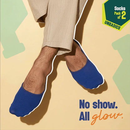 Electrified! Unisex Socks, 100% Organic Cotton, No Show, Pack of 2