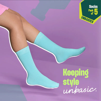 Lazy Maze! Unisex Socks, 100% Organic Cotton, Crew Length, Pack of 5