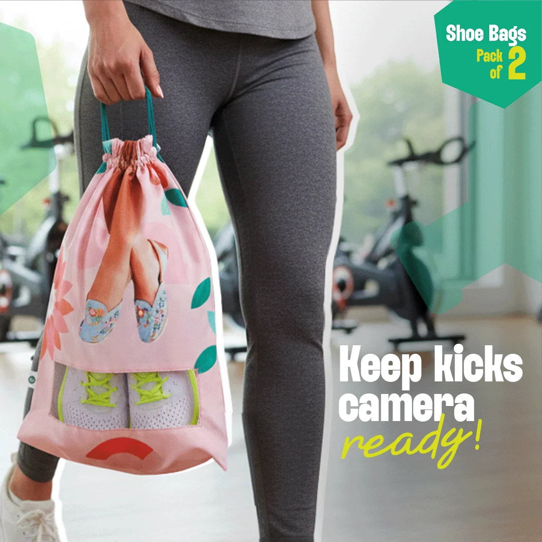 Belly Magic! Shoe Bags, 100% Organic Cotton, Pack of 2