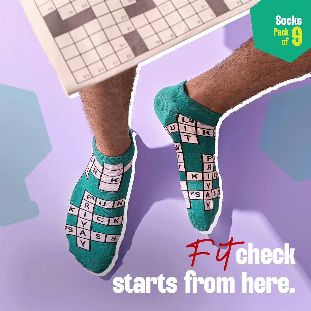 Flex Mode! Unisex Socks, 100% Bamboo, Ankle Length, Pack of 9