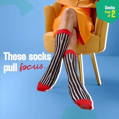 Tomatino! Unisex Socks, 100% Bamboo, Crew Length, Pack of 2