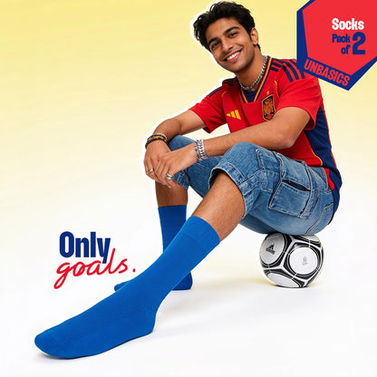 The Red Fury! Unisex Socks, 100% Organic Cotton, Crew Length, Pack of 2